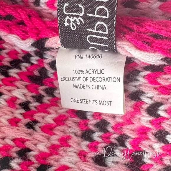 Support the Cure Breast Cancer Pom Pom Beanie Winter Hat - Picture 8 of 8